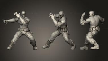 Military figurines clark 3d model